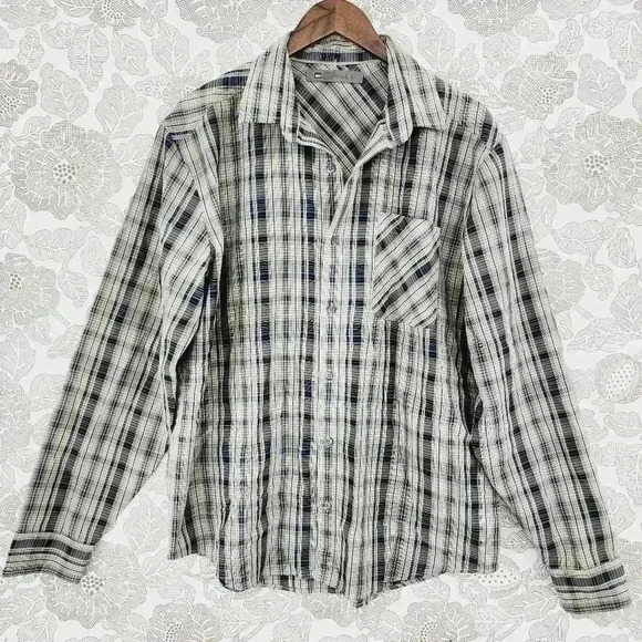 REI Button down Long sleeve Plaid Outdoor Men's Shirt L 1172 - Picture 1 of 6